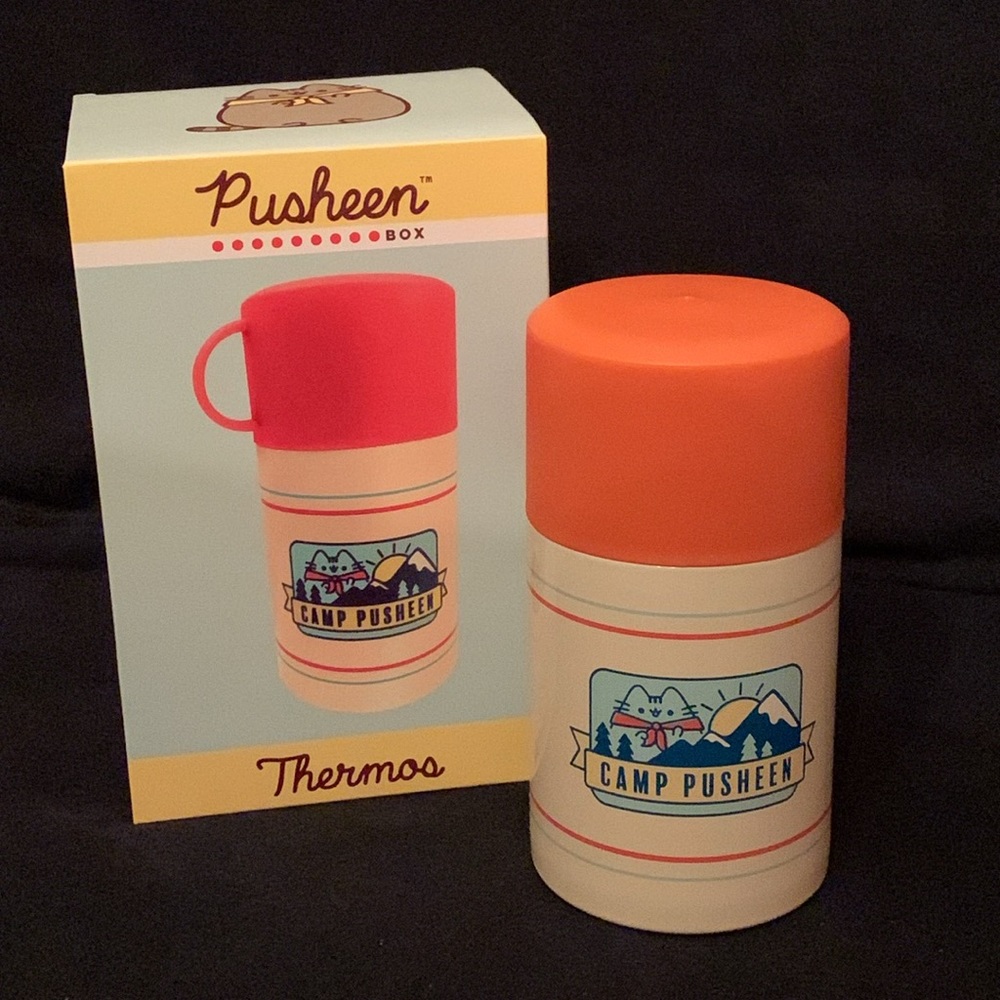 Pusheen Thermos Metal Camping Drink Container NWT